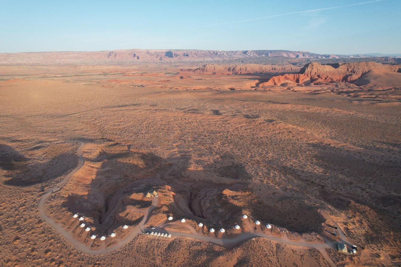 Timber wellness pavilion by the lake