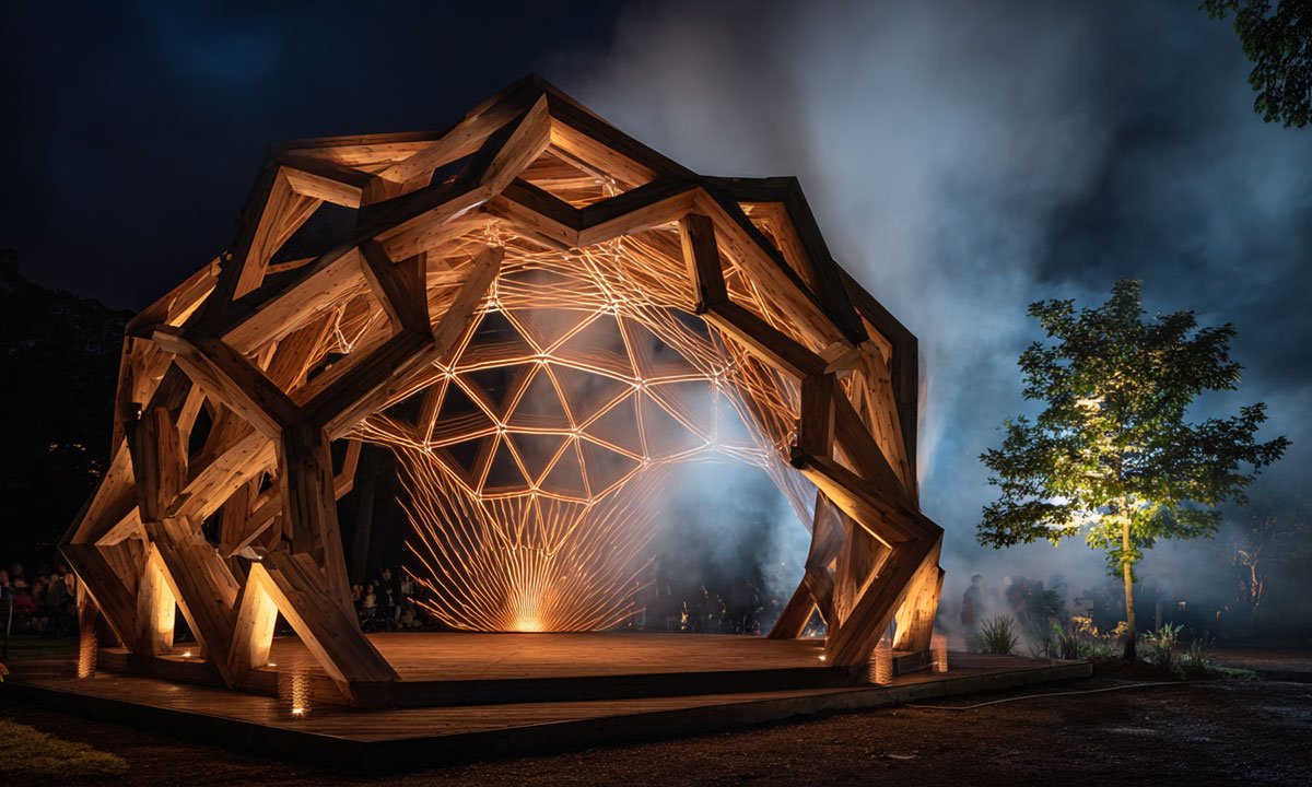 Breath Column meditative light sculpture